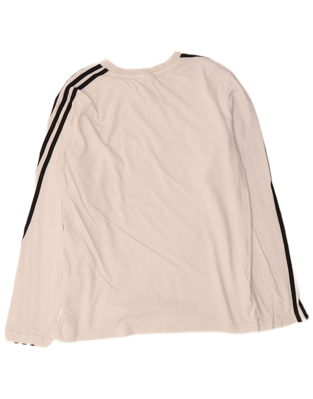 Adidas Dame Top Langærmet UK 16/18 Stor hvid Bomuld