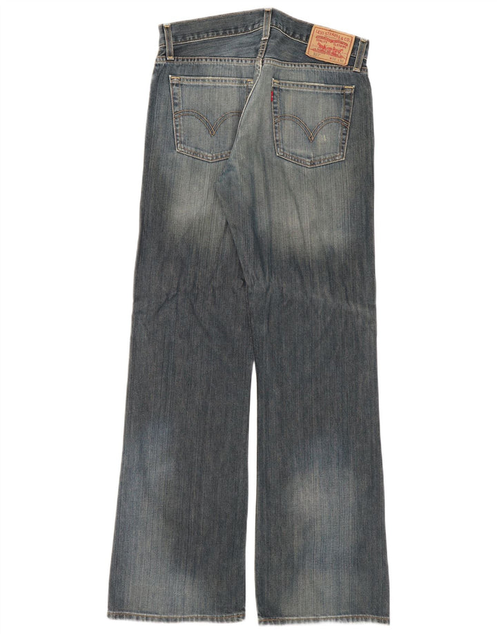 Levi's Dame 527 Bootcut Jeans W32 L32 Marineblå Bomuld