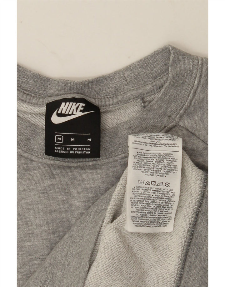 NIKE Womens Sweatshirt Jumper UK 14 Medium Grey Cotton Vintage Nike and Second-Hand Nike from Messina Hembry 