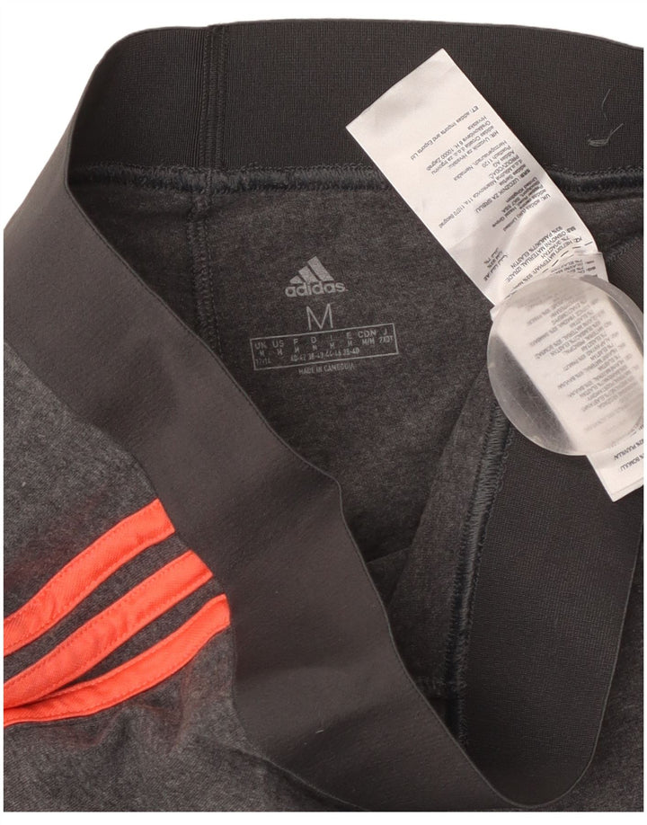 ADIDAS Dame Leggings UK 12/14 Medium Grey Bomuld