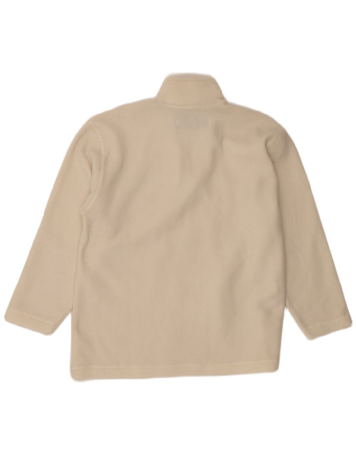 Invicta Fleece Jumper til mænd med lynlås XL Off White Polyester