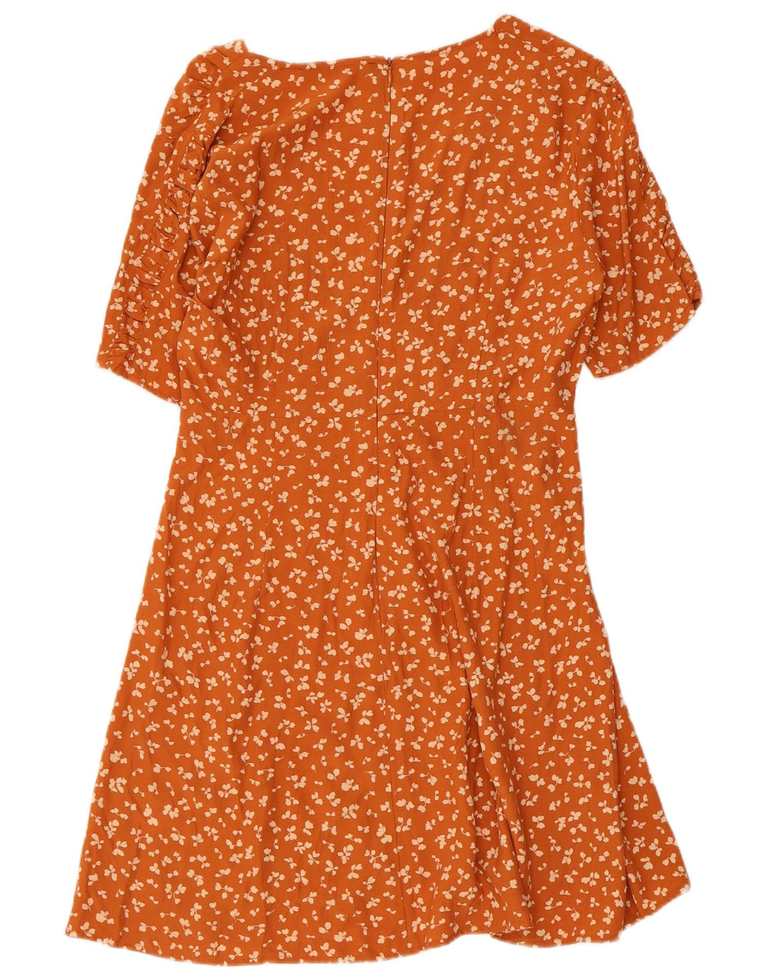 French Connection Dame Sundress UK 12 Medium Orange Floral Viscose