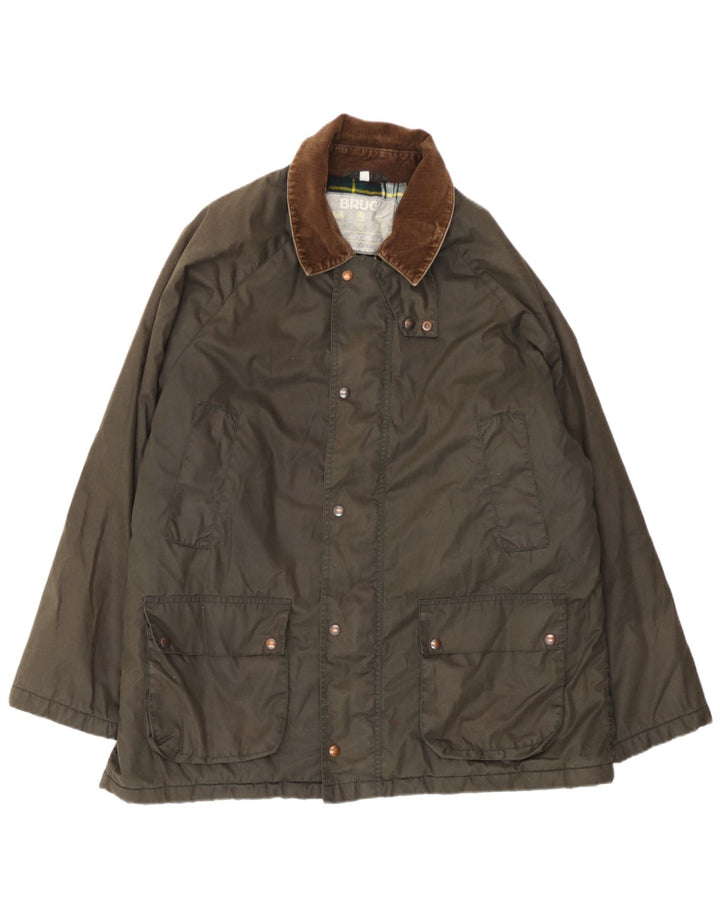 Brugi Herre vokset bomuldsjakke UK 38 Medium Khaki
