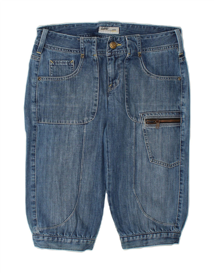 LEE Womens Bermuda Denim Shorts W29 Medium  Blue Cotton Vintage Lee and Second-Hand Lee from Messina Hembry 