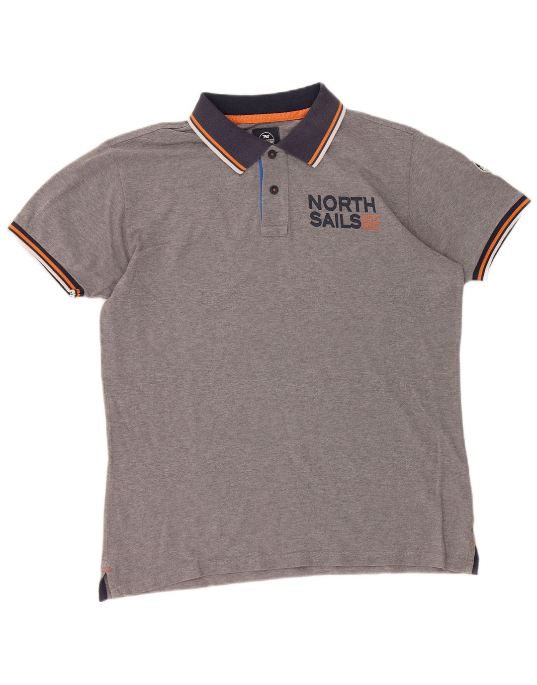 North Sails Herre Grafisk Polo Shirt XL Grå Bomuld