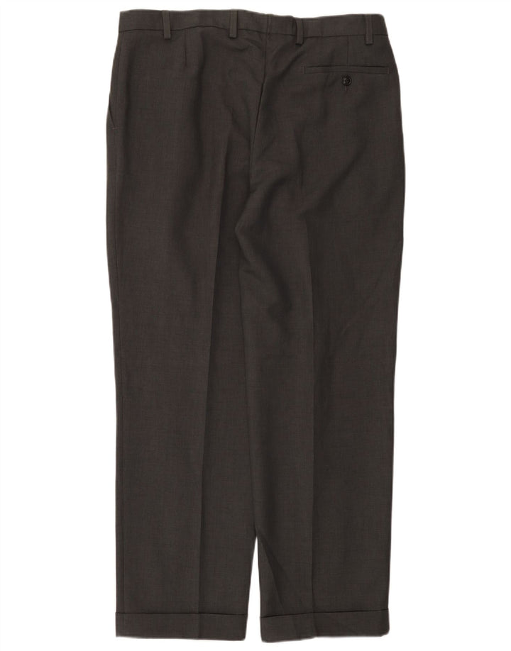 Marks & Spencer Herre Pegged Suit Bukser W36 L29 Grå Polyester