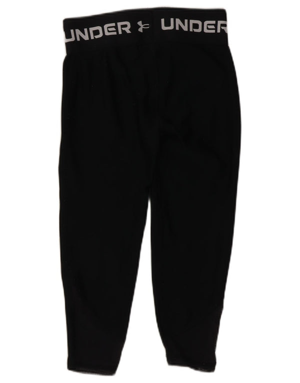 Under Armour Girls Grafiske Capri Leggings 7-8 år Lille sort polyester