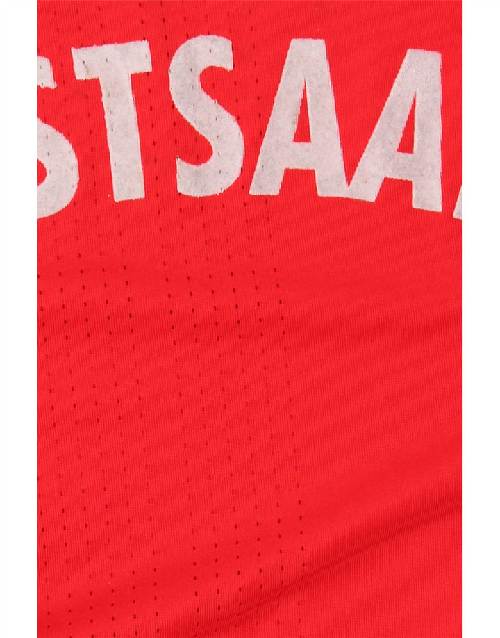 Adidas Herre Grafisk Top Langærmet Medium Rød Polyester