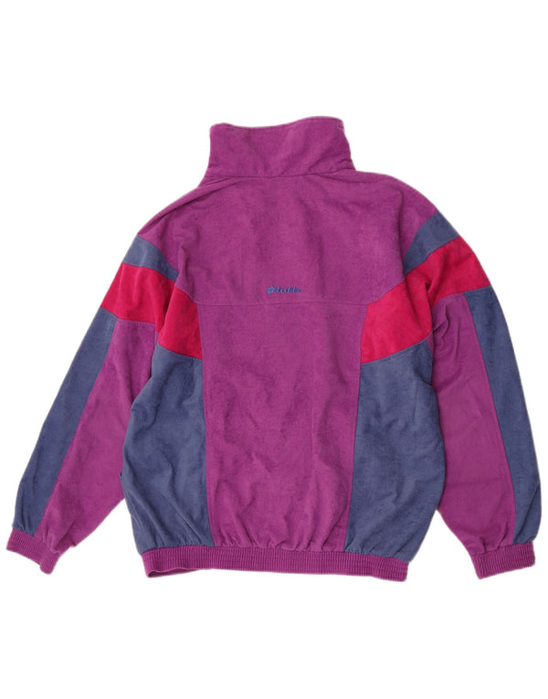 Lotto Womens Oversized træningsdragt Topjakke UK 10 Small Purple Colourblock