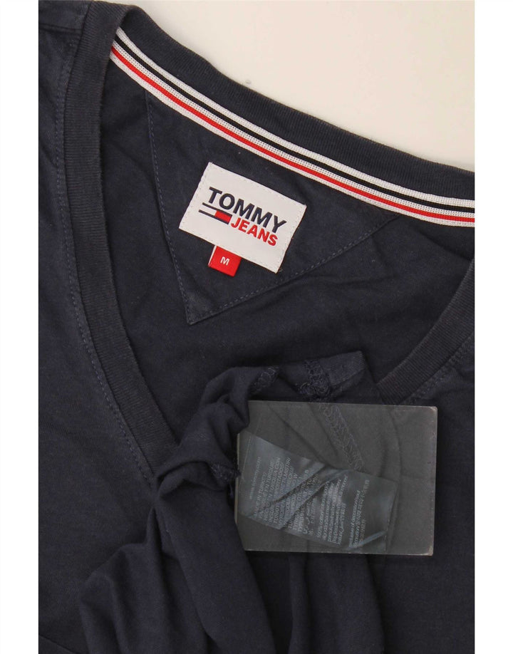 Tommy Hilfiger Herre T-Shirt Top Medium Marineblå Bomuld