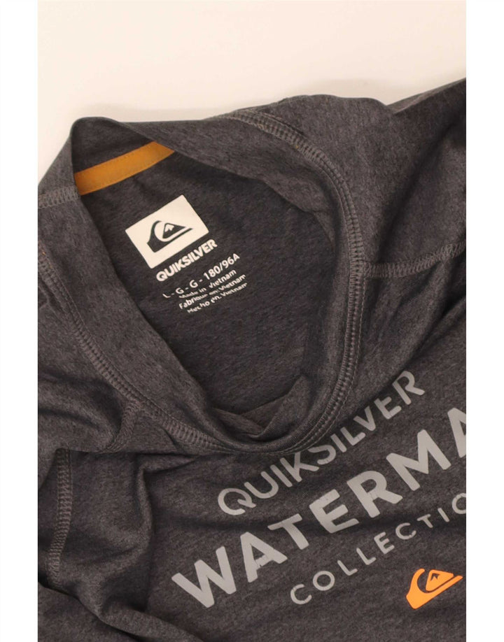 Quiksilver Herre Grafisk Top Langærmet Stor Grå Polyester