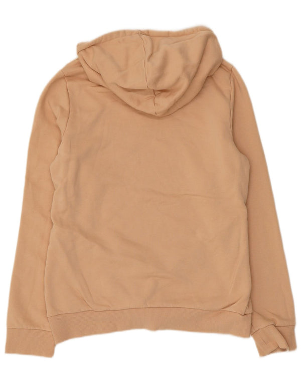 Adidas grafisk hættetrøje til damer UK 12/14 Medium Beige Bomuld