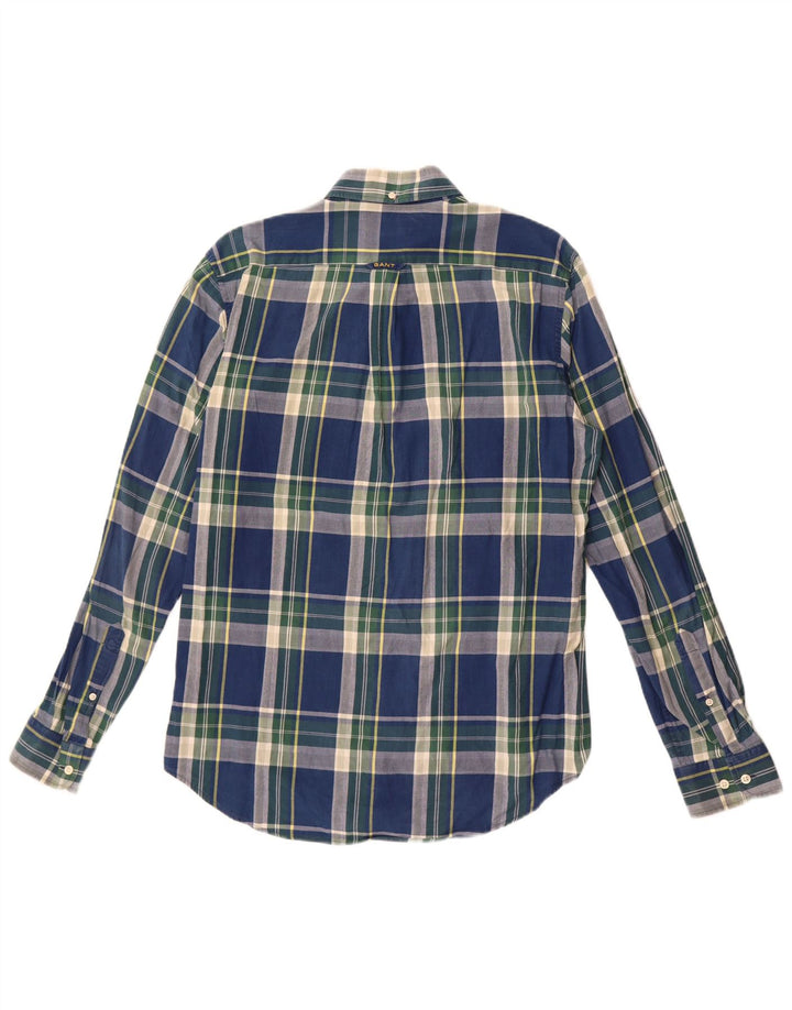 Gant herre Regular Fit skjorte Medium marineblå ternet bomuld