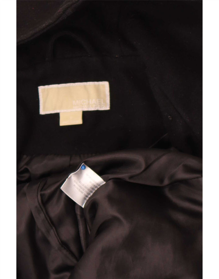 Michael Kors Dame Hooded Parka Jacket UK 14 Medium Sort Uld