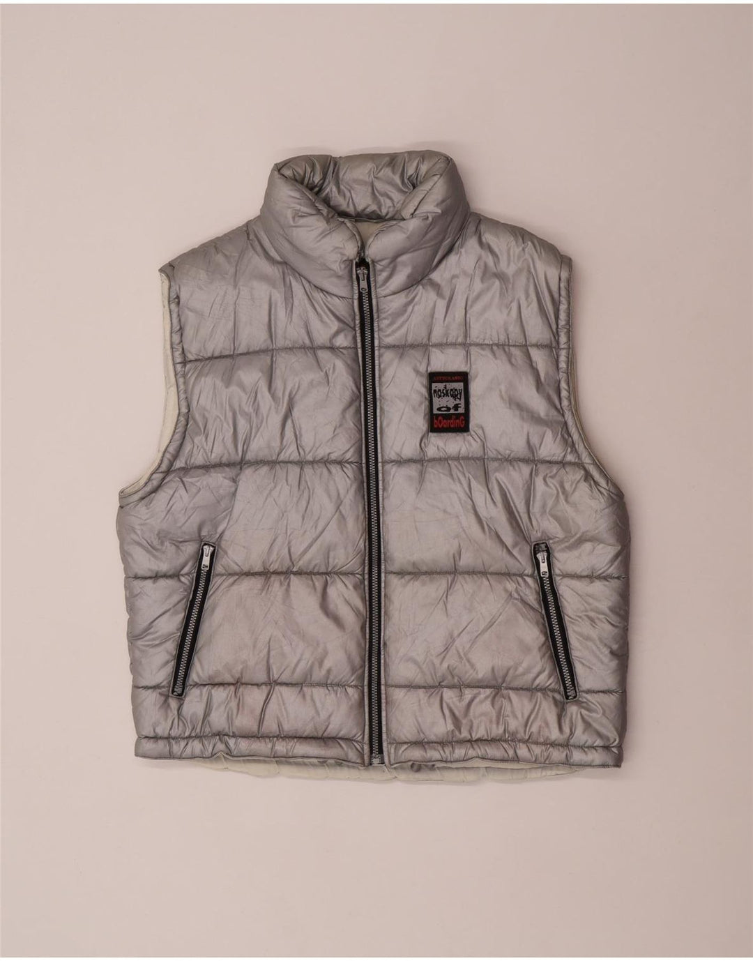 Astrolabio Herre Polstret Gilet IT 48 Medium Sølv Polyamid