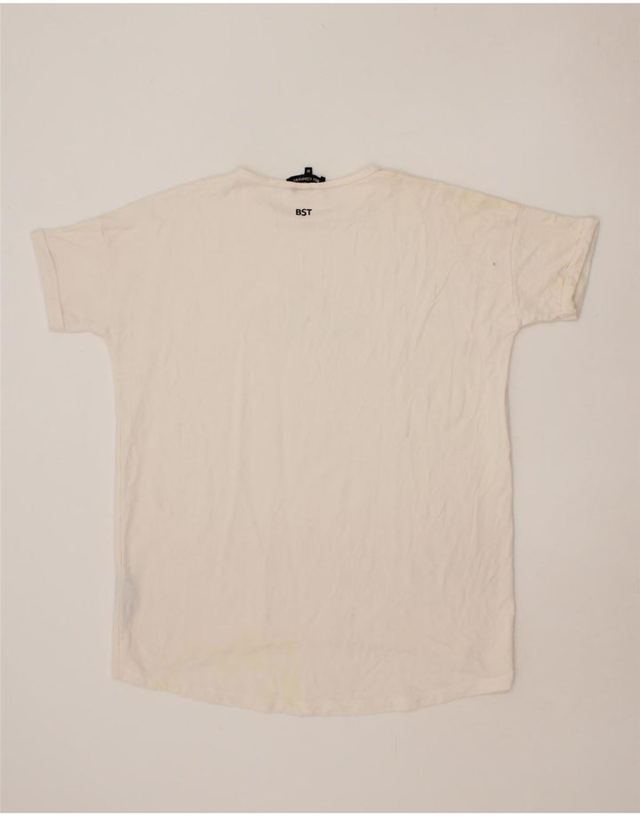 BEST COMPANY Mens Graphic T-Shirt Top Medium White Modal Vintage Best Company and Second-Hand Best Company from Messina Hembry 