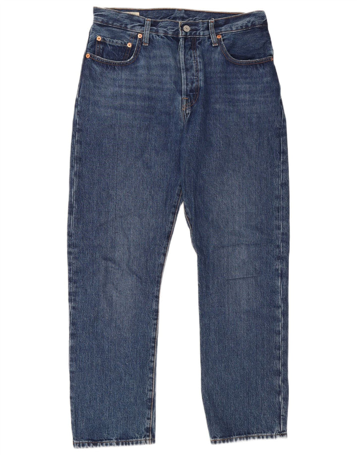 Levi's Dame 501 Straight Jeans W29 L28 Blå Bomuld