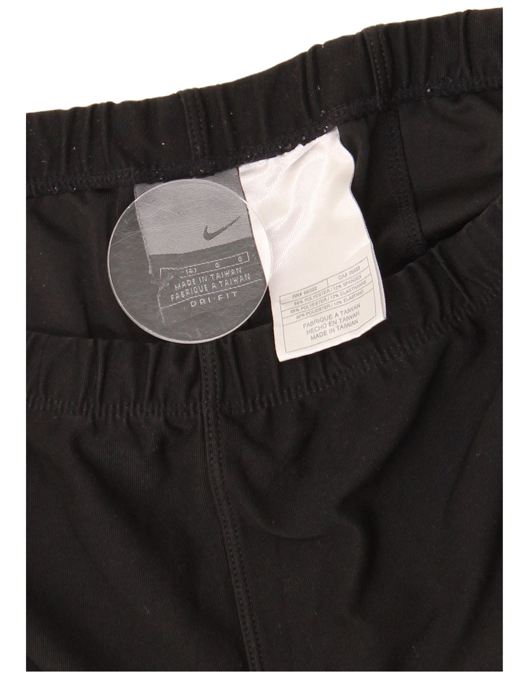 NIKE Dri Fit træningsdragtsbukser til kvinder UK 12 Mellem sort polyester