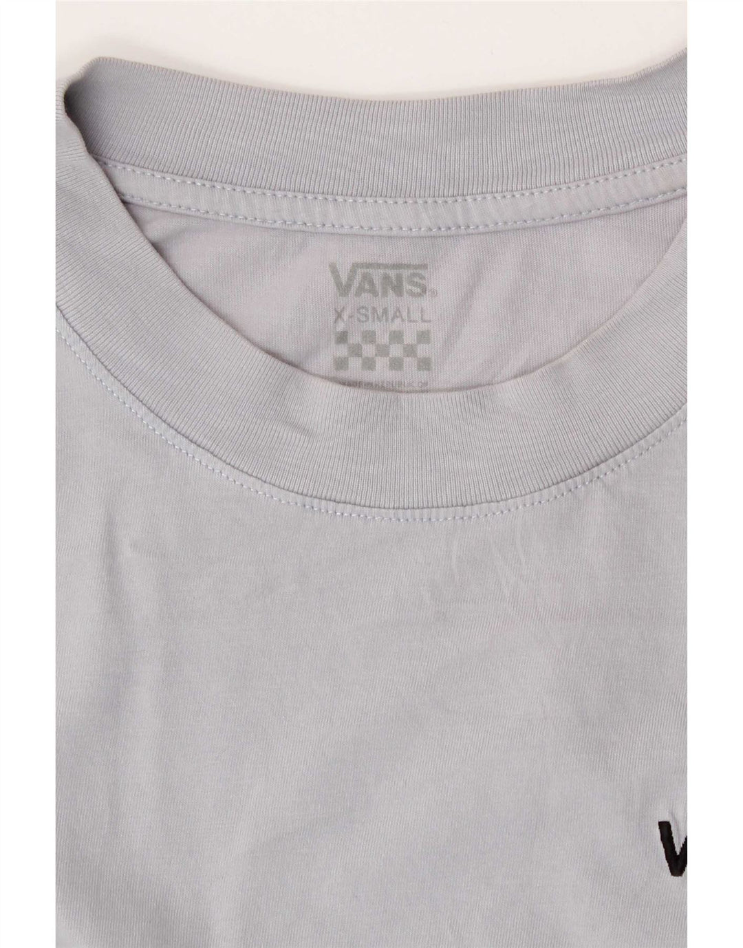 Vans Womens Crop T-Shirt Top UK 6 XS Grå