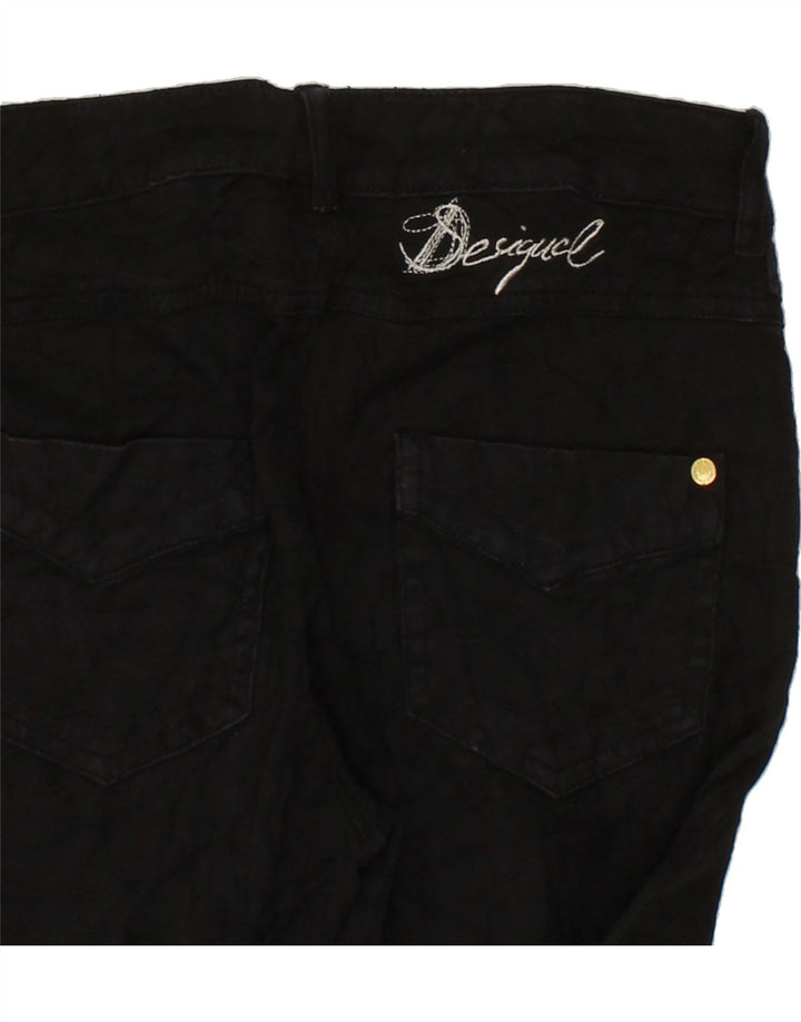 DESIGUAL Womens Slim Casual Trousers W26 L32  Black Vintage Desigual and Second-Hand Desigual from Messina Hembry 