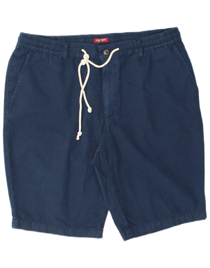 Carrera Herre Regular Chino Shorts XL W38 Marineblå Bomuld