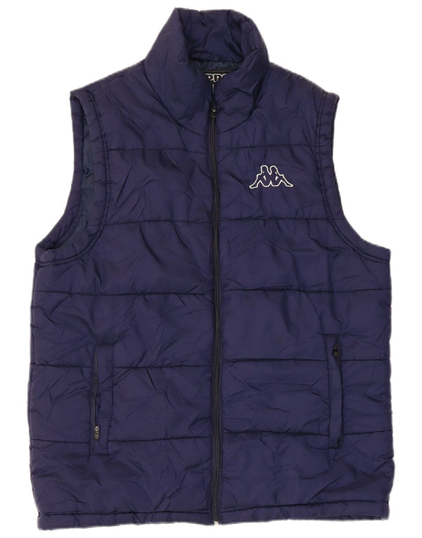 Kappa Herre Polstret Gilet UK 40 Large Navy Blue Polyamide