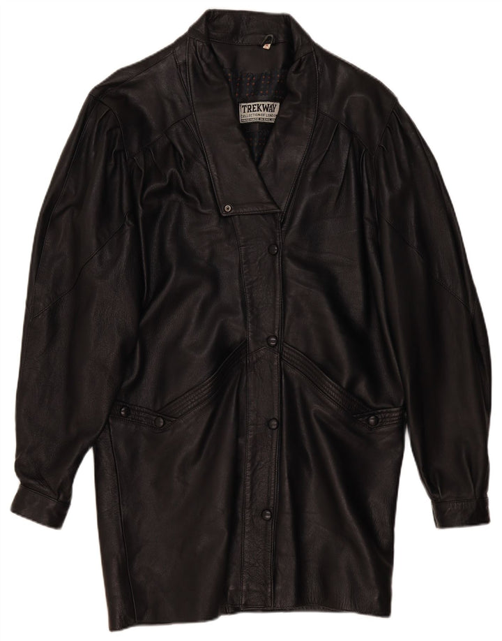 Trekway læderfrakke til kvinder UK 10 Small Black