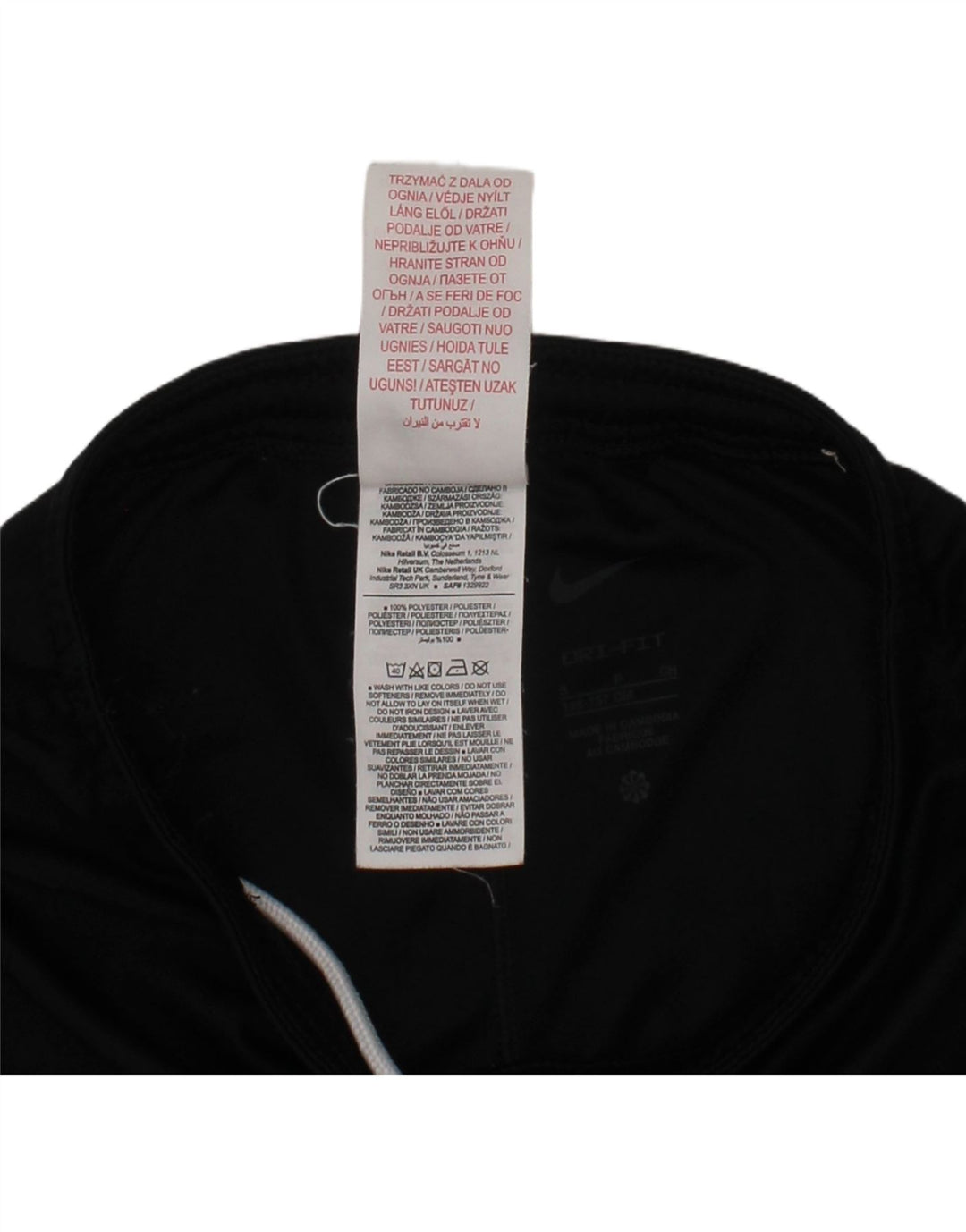 NIKE Boys Dri Fit Sport Shorts 8-9 Years Small Black Polyester