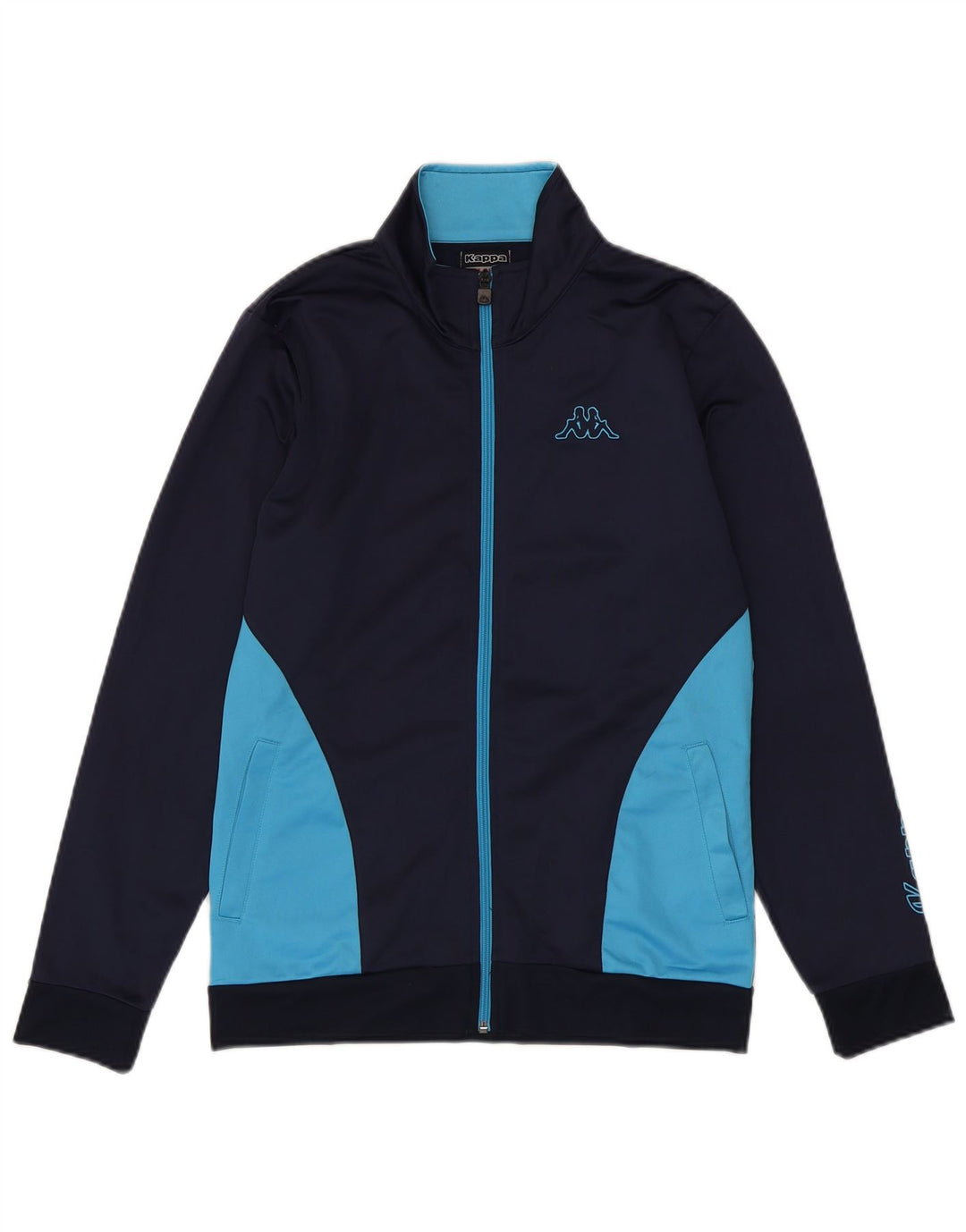 Kappa træningsdragt topjakke til kvinder UK 18 XL Marineblå Colourblock Polyester