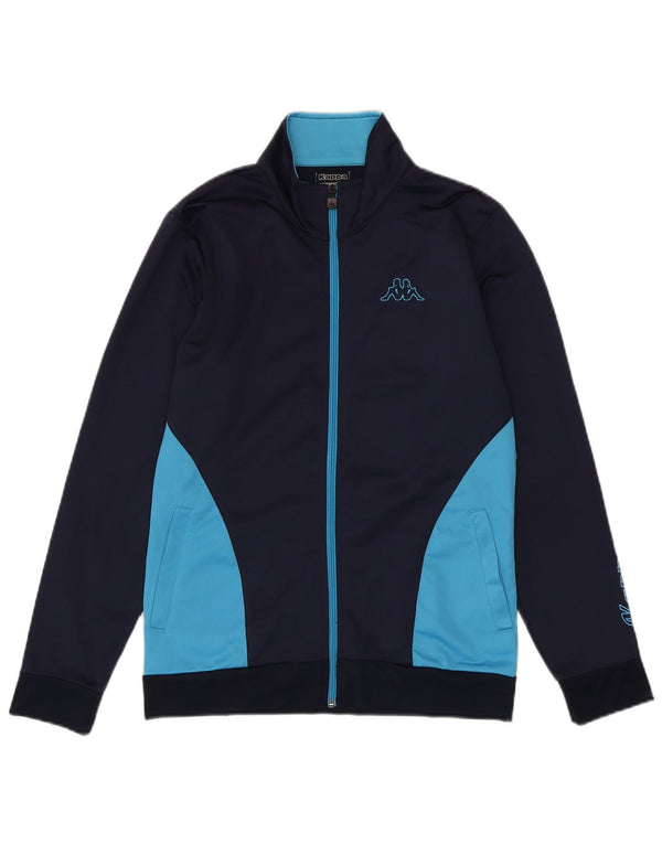 Kappa træningsdragt topjakke til kvinder UK 18 XL Marineblå Colourblock Polyester