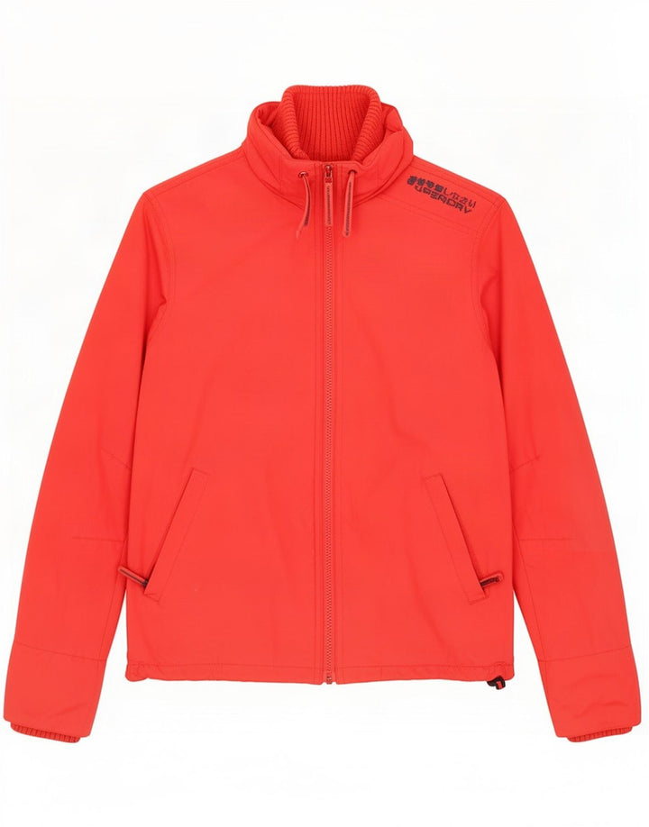 Superdry Regnjakke til kvinder UK 18 XL Rød Nylon