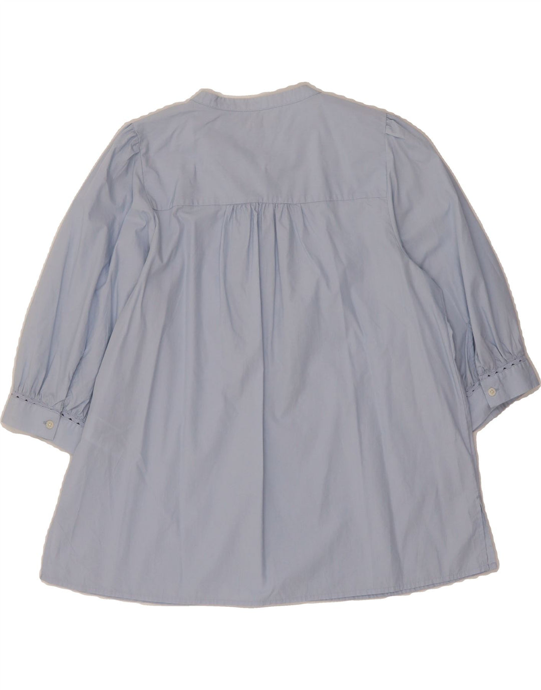 TOMMY HILFIGER Womens Long Sleeve Blouse Top UK 12 Medium Blue Cotton Vintage Tommy Hilfiger and Second-Hand Tommy Hilfiger from Messina Hembry 