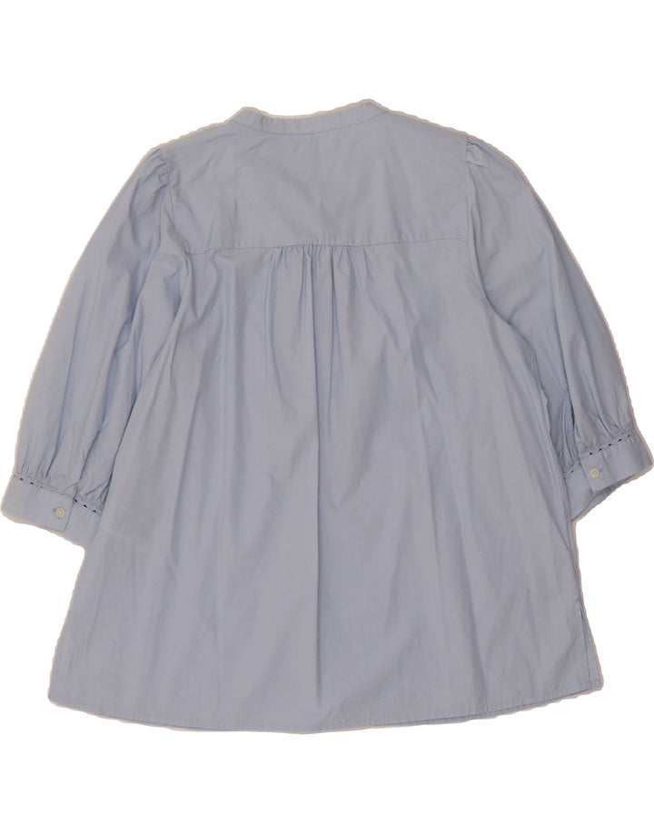TOMMY HILFIGER Womens Long Sleeve Blouse Top UK 12 Medium Blue Cotton Vintage Tommy Hilfiger and Second-Hand Tommy Hilfiger from Messina Hembry 
