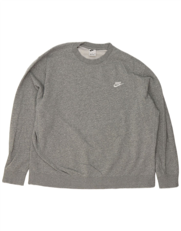 Nike Sweatshirt Jumper til mænd XL Grå bomuld