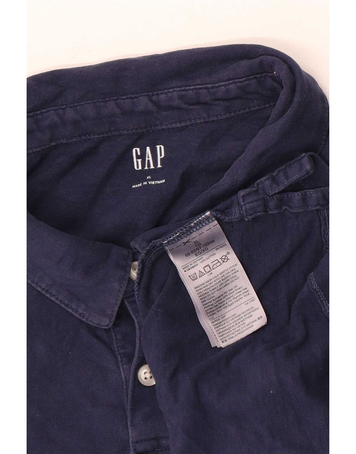 Gap herre poloshirt XL marineblå bomuld