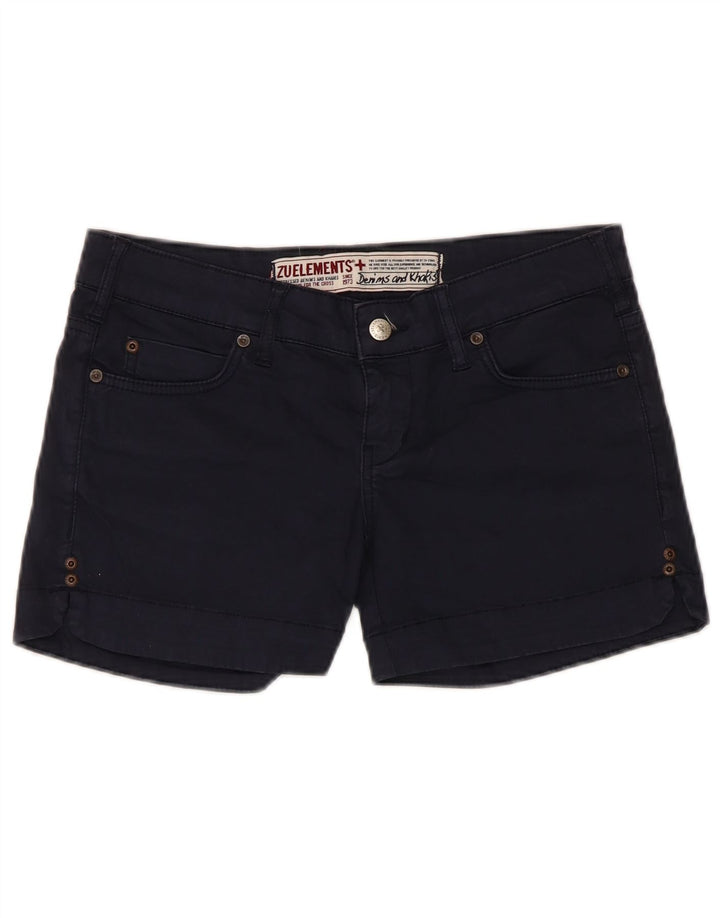 Zu Elements Casual Shorts til kvinder W27 Små marineblå bomuld