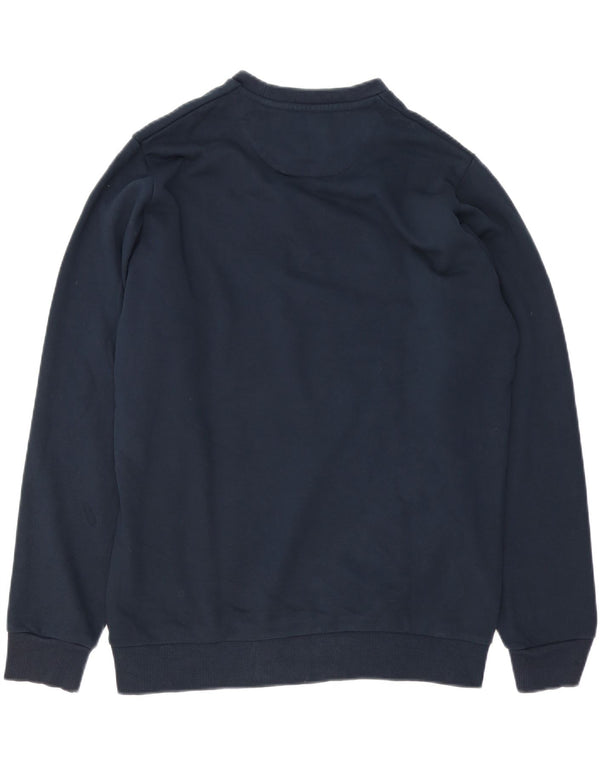 Lyle & Scott Herre Boxy Graphic Sweatshirt Jumper Medium Marineblå Bomuld