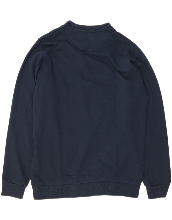 Lyle & Scott Herre Boxy Graphic Sweatshirt Jumper Medium Marineblå Bomuld