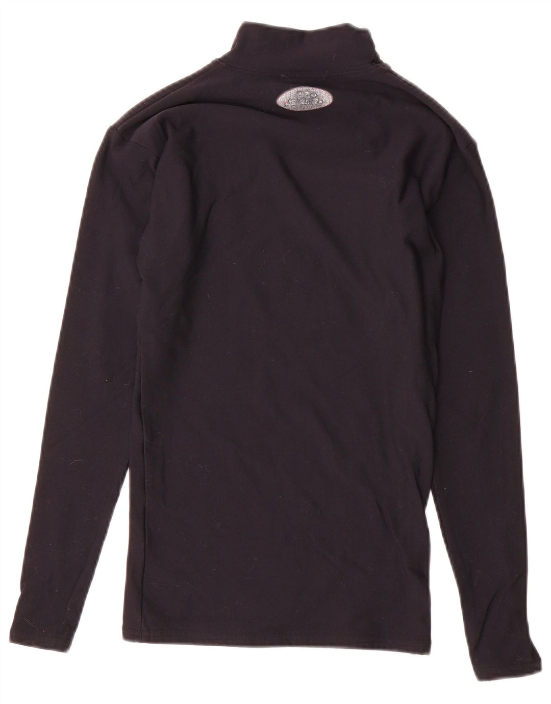 Under Armour Dame Top Langærmet UK 10 Small Black Nylon