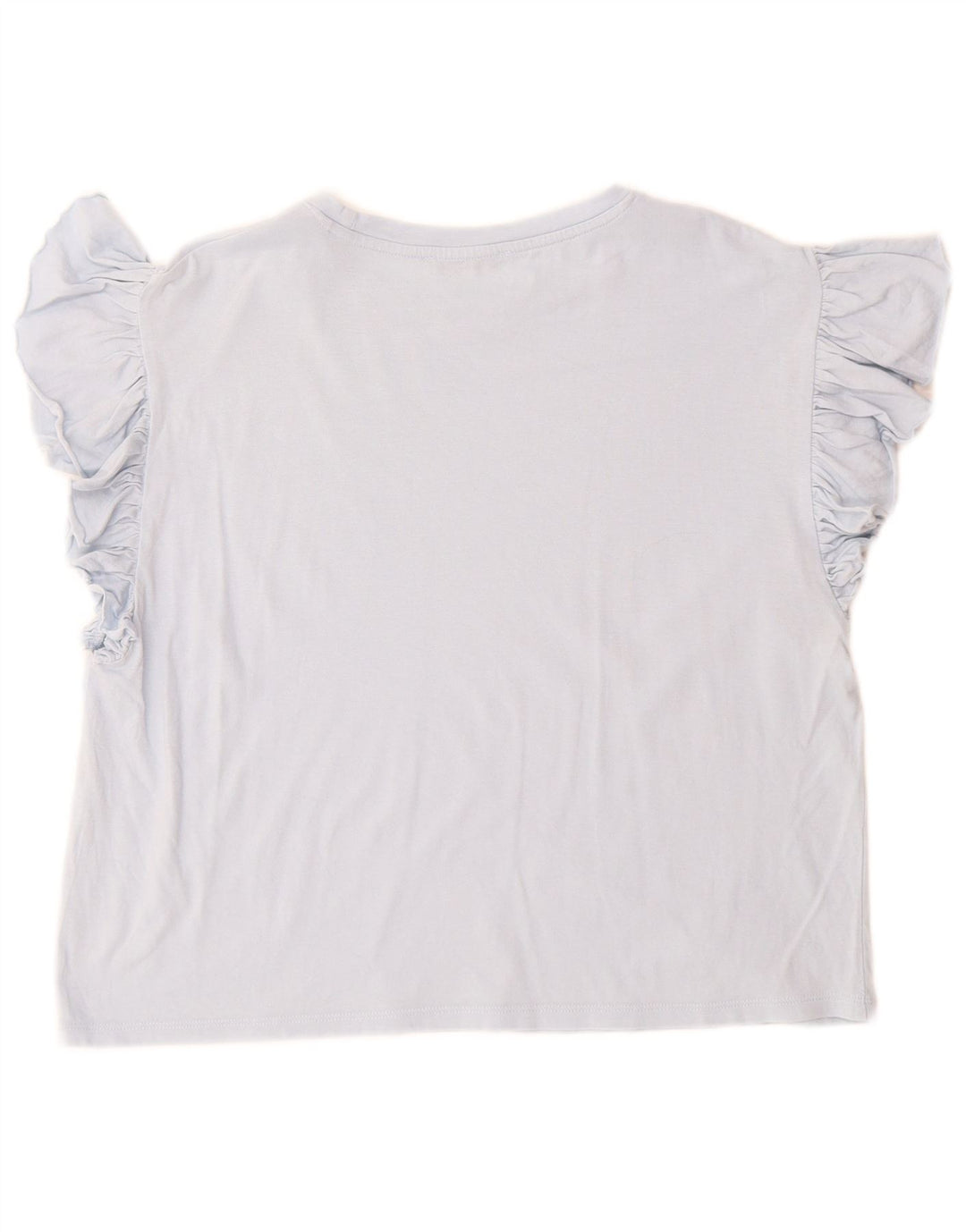 Zara Dame T-Shirt Top UK 14 Medium Blue