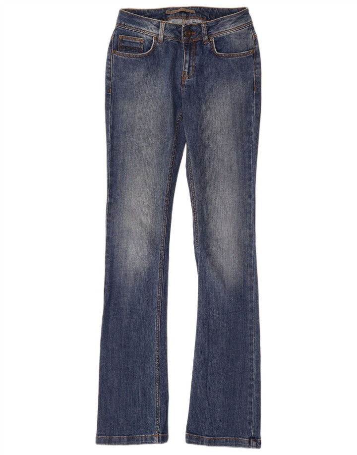 Zara Dame Bootcut Jeans EU 34 2XS W24 L35 Blå Bomuld