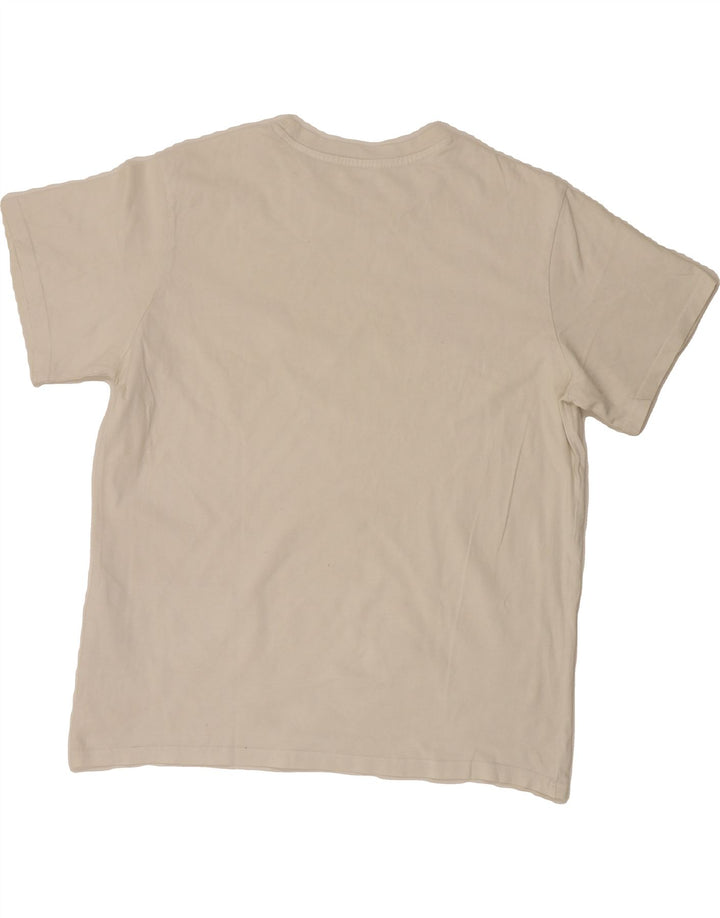 LEVI'S Mens Graphic T-Shirt Top Large White Colourblock Cotton Vintage Levi's and Second-Hand Levi's from Messina Hembry 