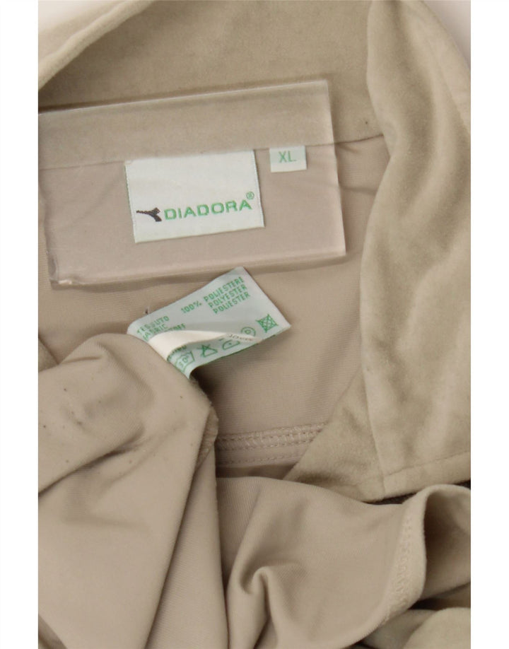 Diadora Træningsdragt til mænd Topjakke XL Beige Polyester