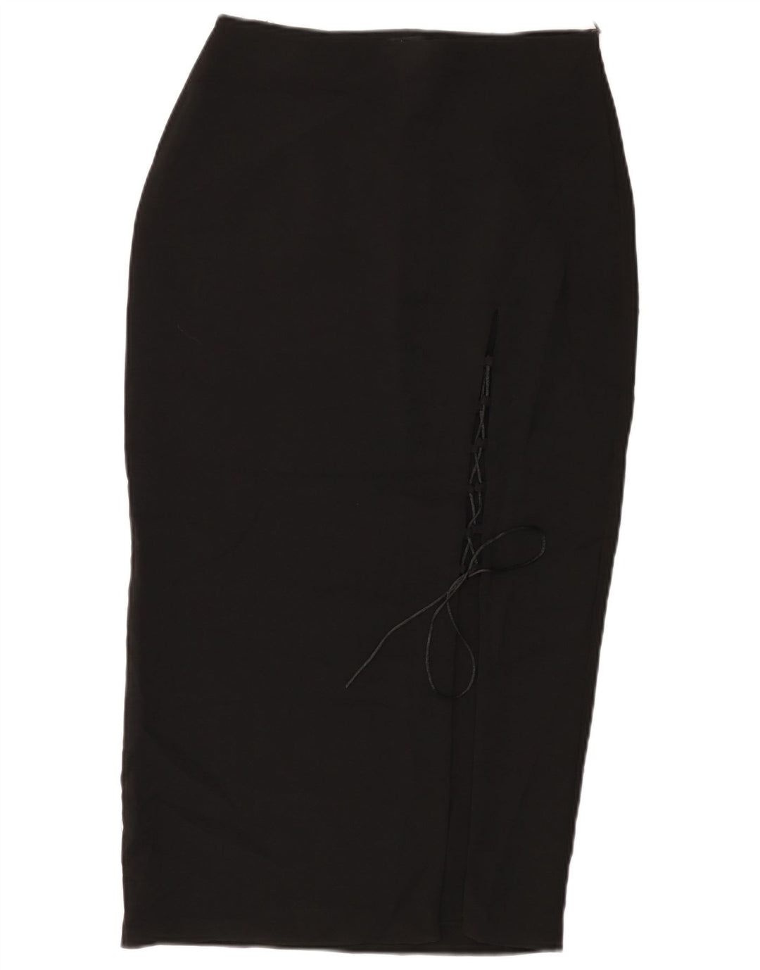 Zara Womens High Waist Pencil Skirt Medium W28 Black Polyester