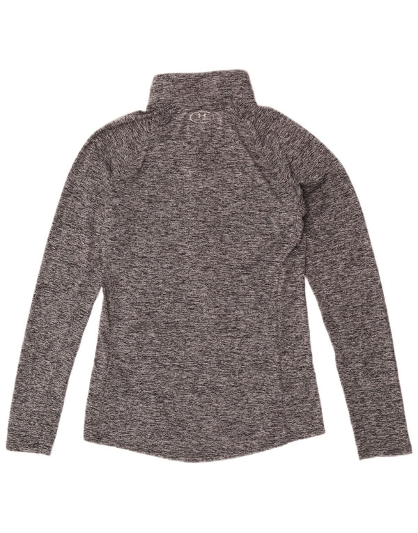 Under Armour Herre Heat Gear Pullover Træningsdragt Top Lille Grå Flecked