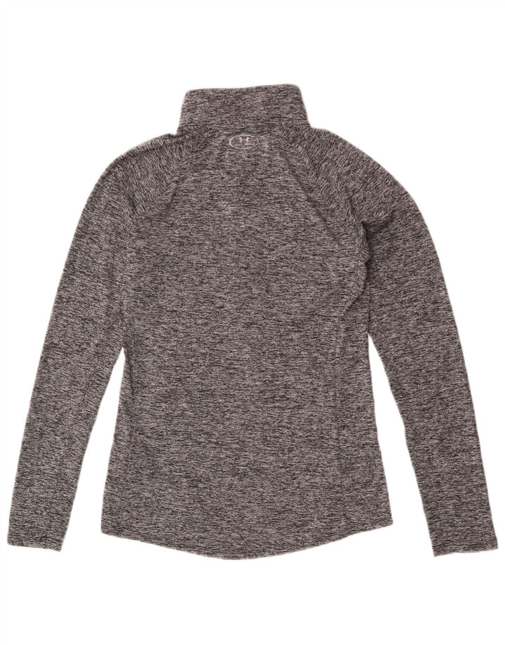 Under Armour Herre Heat Gear Pullover Træningsdragt Top Lille Grå Flecked