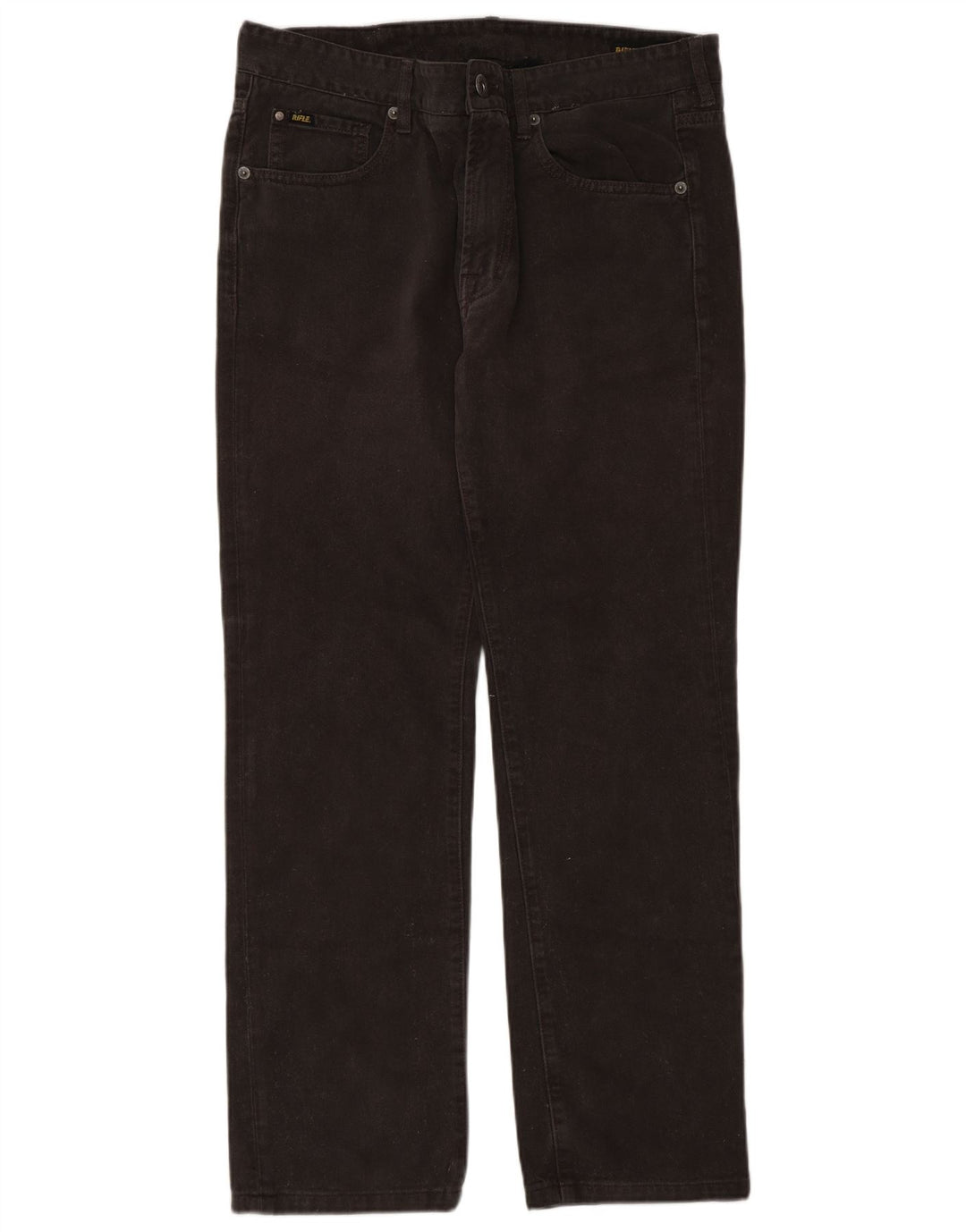 Rifle Herre Straight Jeans W33 L30 Grå Bomuld