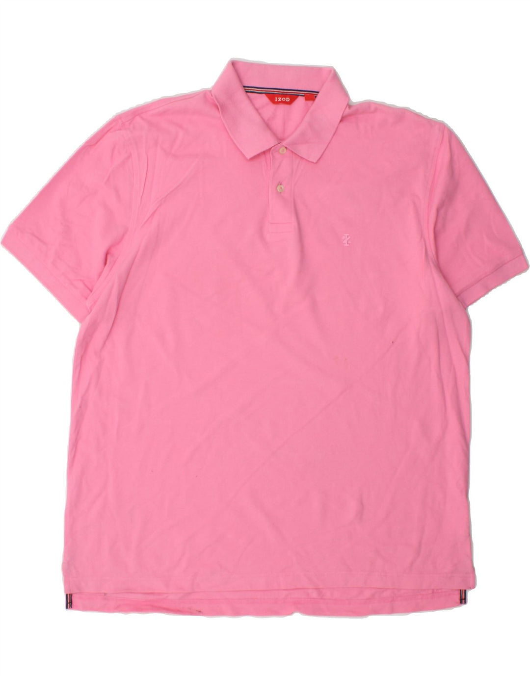 IZOD Mens Polo Shirt 2XL Pink Cotton Vintage Izod and Second-Hand Izod from Messina Hembry 