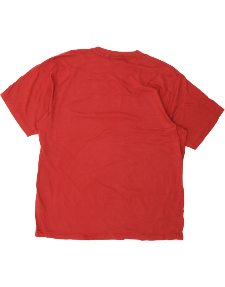 EDDIE BAUER Mens T-Shirt Top Large Red Cotton Vintage Eddie Bauer and Second-Hand Eddie Bauer from Messina Hembry 