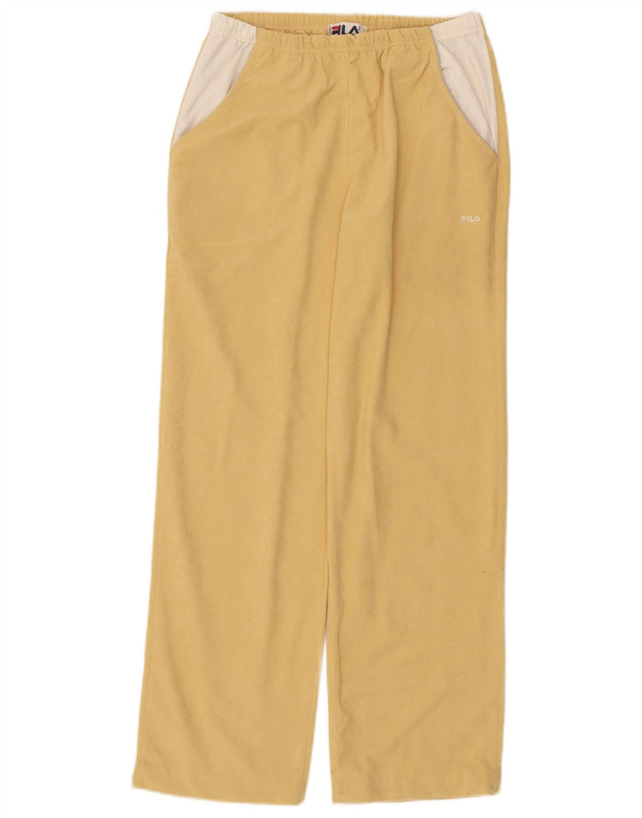 Fila træningsdragt bukser til kvinder IT 44 Medium Yellow Colourblock Triacetat